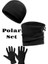 Siyah Termal Kışlık Kaliteli Polar Eldiven-Bere-Boyunluk 3 Lü Set 1