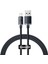 Crystal Shine 2.4A 120 cm Lightning Şarj Kablosu Siyah 1