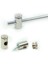 Gümüş Gri Metal Briz Çubuğu 1 Adet + Başlıkları 2