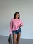 2 Iplik Bisiklet Yaka Sweat Pembe F2339 5