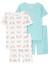 Kız Çocuk Pijama Set 4'lü Paket 1