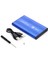 2.5 USB Sata HDD SSD Harddisk Kutusu Aliminyum Gövde Harici HDD Kutu - Mavi 4