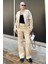Bej Bisiklet Yaka Ceket Alt Üst Eşofman Takımı MG2182 1