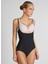 Kadın Siyah Göğüs Altı Çıtçıtlı Body Korse 5021 1