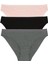 Kadın Karışık Renkli Korseli 1 Beden Incelten 3lü Slip Külot 1