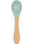Bambu Saplı Silikon Mama Kaşığı Spring Yeşil 1
