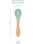 Bambu Saplı Silikon Mama Kaşığı Spring Yeşil 2