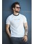 About Baskılı Çizgili Bisiklet Yaka Slim Fit Erkek Tshirt 1