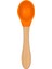 Bambu Saplı Silikon Mama Kaşığı Sunset Turuncu 1