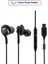 Apple İphone 15 - 16 - Pro - Pro Max Uyumlu Type-C Usb-C Kablolu Mikrofonlu Silikonlu Kulak İçi Kulaklık 1