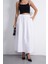Uzun Beli Lastikli Poplin Kumaş Çift Cepli Rahat Kesim Tesettür Etek Astarsız (Uzunluk 90 Cm) 3