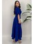 Alora Kadın Kemer Detaylı Şık Lacivert Elbise – Özel Günler Için Zarafet 4
