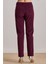 Günlük Giyim Bordo Kadife Pantolon 6