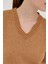 Taba Oversize V Yaka Kadın Süveter 2292 4