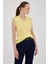 Sarı Oversize V Yaka Kadın Süveter 2292 2