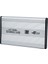 2.5" USB 2.0 Sata HDD Harddisk Kutusu Alüminyum Gövde - Harici HDD Kutu - Gri 2