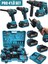 8011 Pro 3 Akülü 21V Akülü Matkap & Taşlama & Kırıcı Delici Hilti & Somun Sıkma Sökme 4'lü Set 1