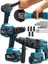8011 Pro 3 Akülü 21V Akülü Matkap & Taşlama & Kırıcı Delici Hilti & Somun Sıkma Sökme 4'lü Set 2