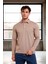 Ridley Regular Fit Doubleface Interlok Polo Yaka Erkek Sweatshirt - Bej 1