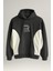 Frank Parçalı Kontrast Desenli Kapüşonlu Oversize Cepli Polar Erkek Sweatshirt - Füme 1