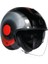Yarım Eteres Levanto Black Sılver Red Kask 1