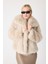 Premium Kürk Şal Yaka Ceket Bej 2