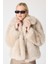 Premium Kürk Şal Yaka Ceket Bej 5