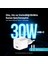 Smartcharger Gan 30W Pd Seyahat Hızlı Şarj Aleti + Usb-C - Lightning 150CM Kablo 2SCG30LB 2