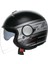 Yarım Eteres Mondello Matt Black Grey Kask 4