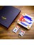 Yeni Seri Cuban Flag Design Üçlü Puro Seti Çakmak+Kesici+Küllük 2