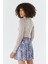 Volanlı Şort Etek Mavı 5