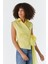 Yanı Bağlamalı Kolsuz Bluz Sarı 3
