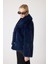 Premium Kürk Şal Yaka Ceket Lacivert 3