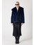 Premium Kürk Şal Yaka Ceket Lacivert 6