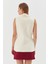 Beli Lastikli Yelek Bluz Krem 5