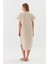 Oversize Keten Elbise Natural 5