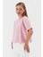 Yakası Taşlı Kısa Kol Triko Kazak Pembe 4