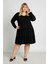 Kadın Büyük Beden Viskon Kloş Çok Rahat Elbise 4