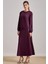Yandan Cepli Bordo Örme Etek 1