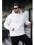 Ekru Kapüşonlu Kanguru Cep Erkek Sweatshirt E7169 3