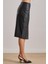 Diz Altı Siyah Deri Etek 3