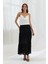 Dökümlü Dantel Etek Sıyah 2