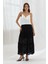 Dökümlü Dantel Etek Sıyah 4