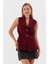 Beli Lastikli Yelek Bluz Bordo 1