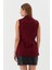Beli Lastikli Yelek Bluz Bordo 5