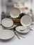 Arna Stoneware 20 cm Beyaz Anka Desenli Seramik Yemek Tabağı Seti, 6 Adet – Şık ve Dayanıklı Tasarım 5