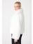 Premium Kürk Şal Yaka Ceket Beyaz 3