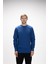 Corner Crewneck Erkek Sweatshirt Mavi 1