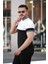 Erkek Yakalı Çift Renk Kısa Kollu T-Shirt 2
