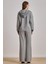 Günlük Giyim Gri Örme Eşofman Altı 2